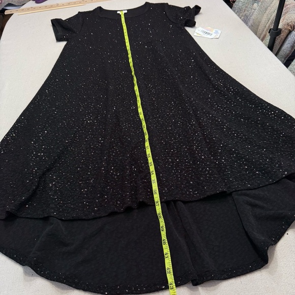 LuLaRoe Carly Dress Black Sparkly Glitter Sequin - NWT - Size Small - Picture 12 of 13